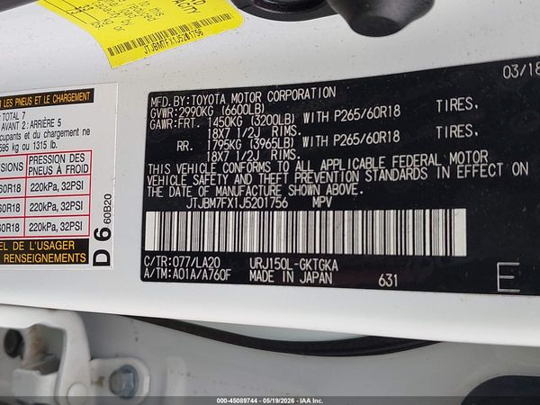 2018 LEXUS GX 460 460 Base