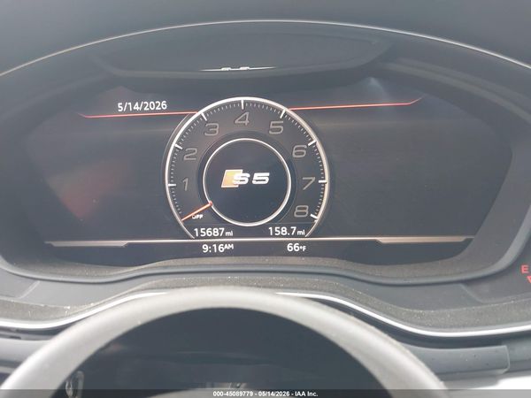 2018 AUDI S5 3.0T PREMIUM PLUS