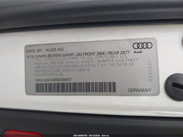 2019 AUDI A6 55 PREMIUM
