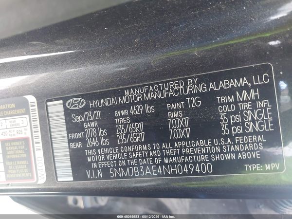 2022 HYUNDAI TUCSON SEL