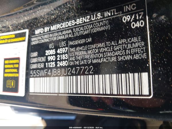 2018 MERCEDES-BENZ C 300 C300