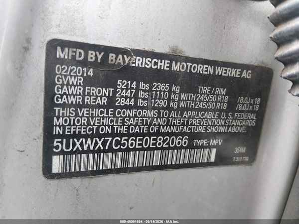 2014 BMW X3 XDRIVE35I