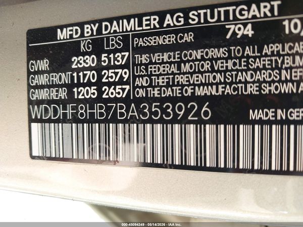 2011 MERCEDES-BENZ E E350 4-MATIC