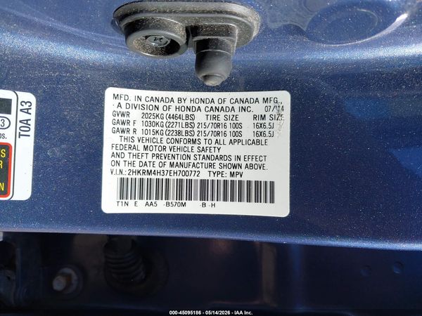 2014 HONDA CR-V LX