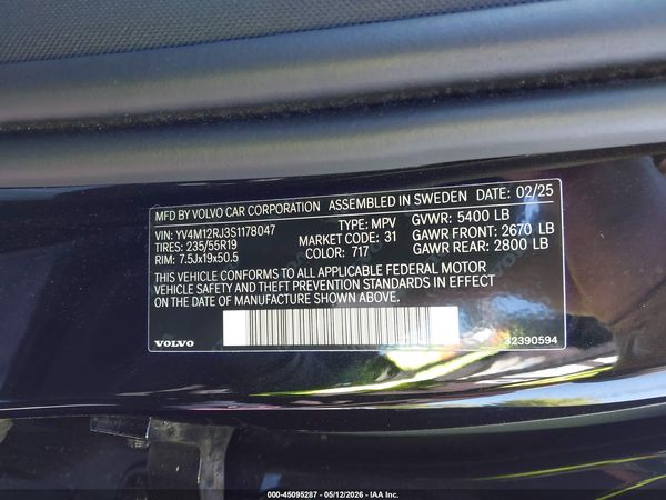 2025 VOLVO XC60 B5 CORE