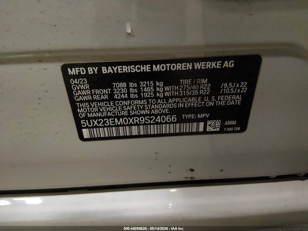 2024 BMW X7 XDRIVE40I