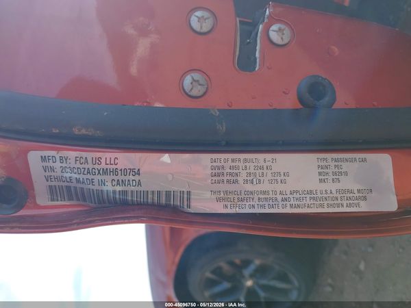 2021 DODGE CHALLENGER SXT