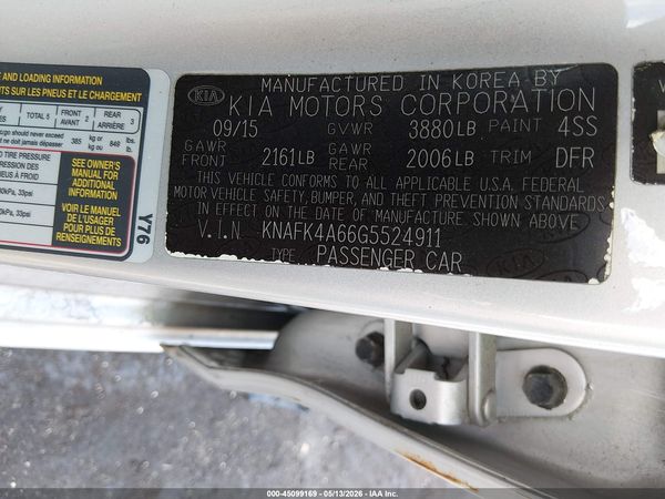 2016 KIA FORTE LX