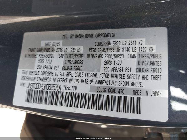 2022 MAZDA CX-9 CARBON EDITION