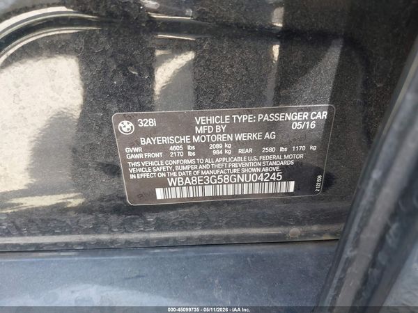 2016 BMW 328I XDRIVE