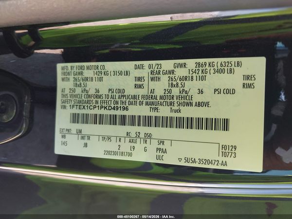 2023 FORD F-150 XL