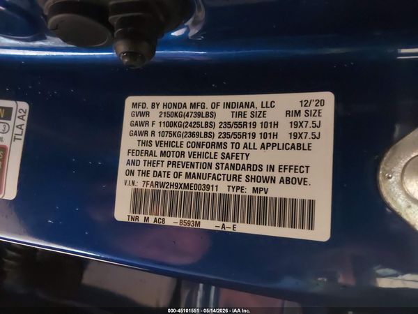 2021 HONDA CR-V AWD TOURING