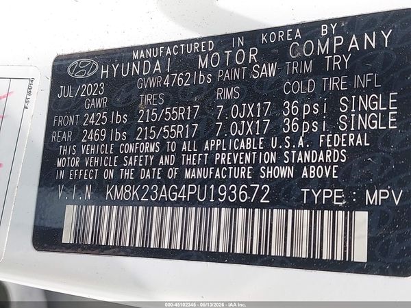 2023 HYUNDAI KONA ELECTRIC SE