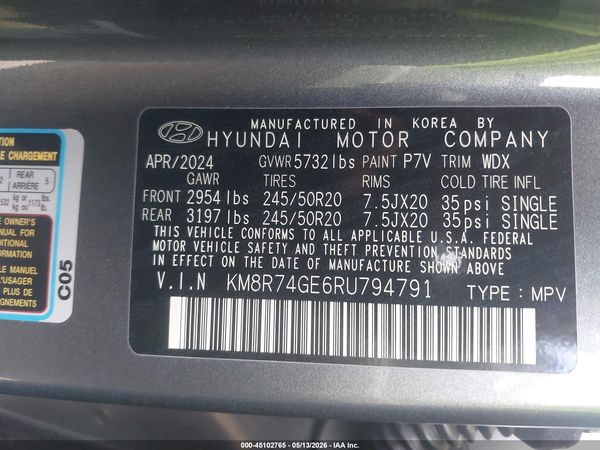2024 HYUNDAI PALISADE CALLIGRAPHY