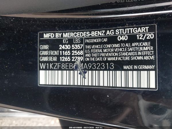 2021 MERCEDES-BENZ E 350 4MATIC