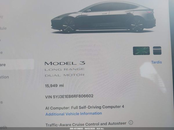 2024 TESLA MODEL 3