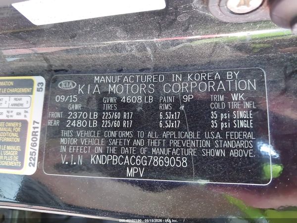 2016 KIA SPORTAGE LX