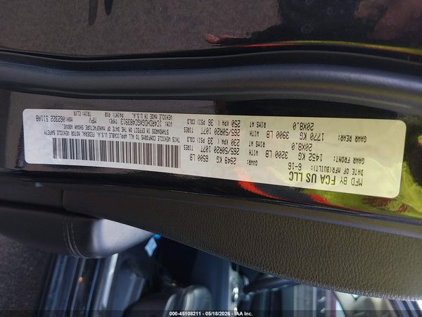 2016 DODGE DURANGO LIMITED