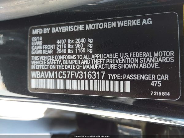 2015 BMW X1 SDRIVE28I
