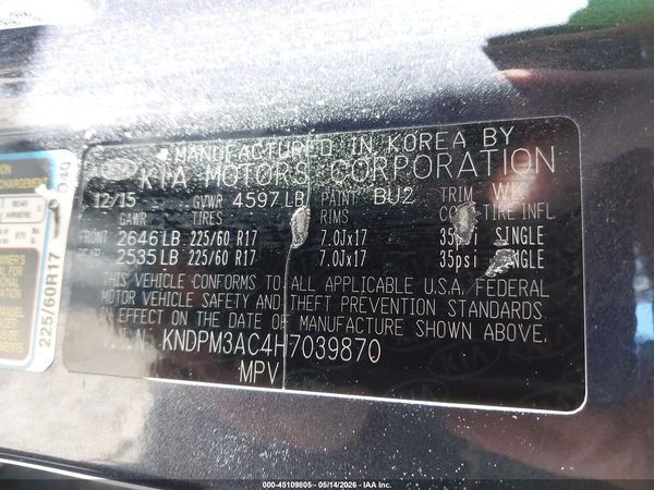 2017 KIA SPORTAGE LX