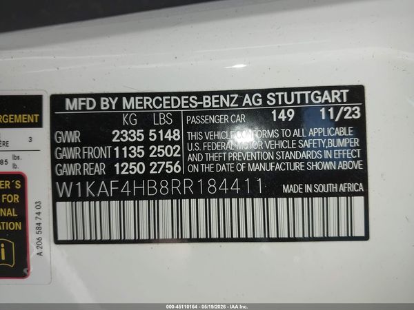 2024 MERCEDES-BENZ C 300