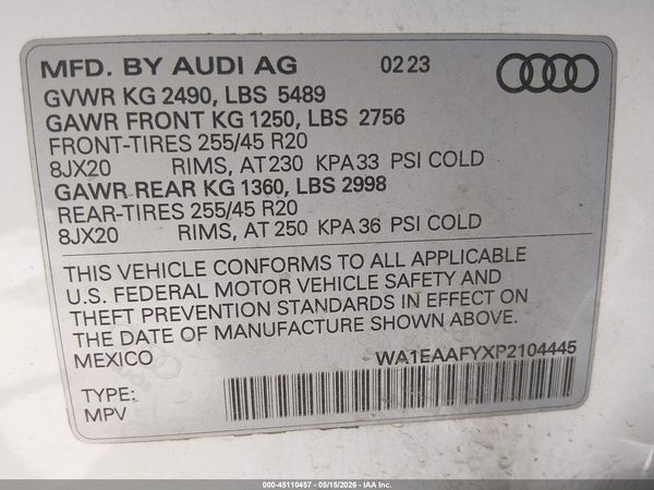 2023 AUDI Q5