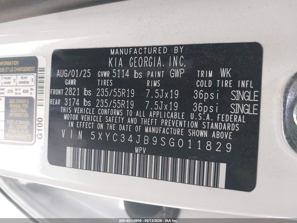 2025 KIA EV6 LIGHT RWD