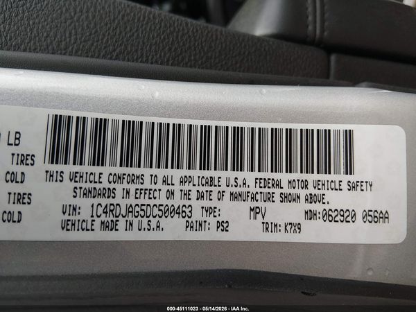 2013 DODGE DURANGO SXT