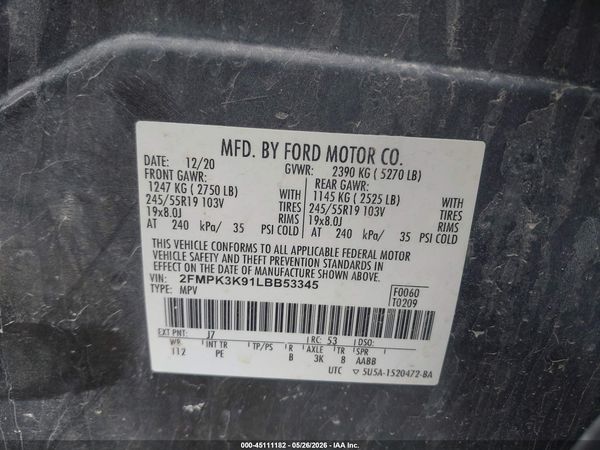 2020 FORD EDGE TITANIUM