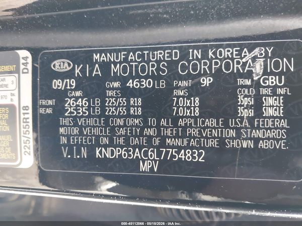 2020 KIA SPORTAGE S