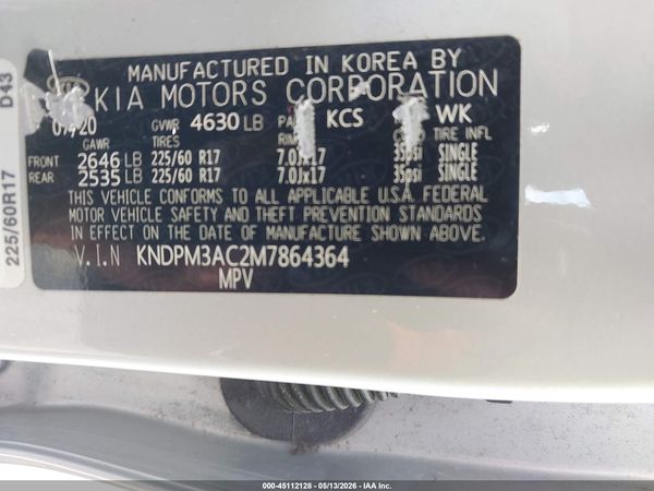 2021 KIA SPORTAGE LX