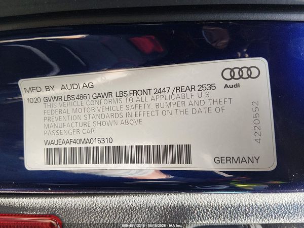 2021 AUDI A4