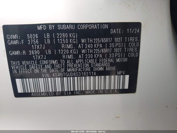 2025 SUBARU OUTBACK WILDERNESS