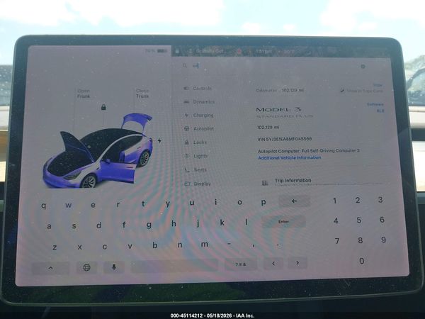 2021 TESLA MODEL 3