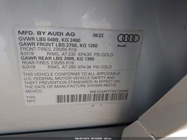 2022 AUDI Q5