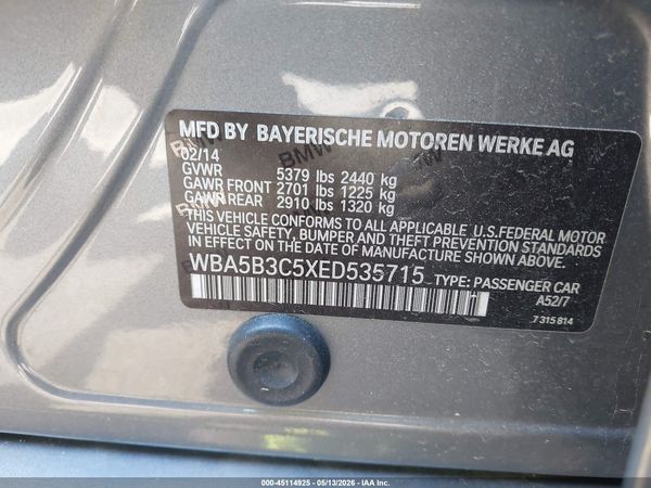 2014 BMW 535I XDRIVE