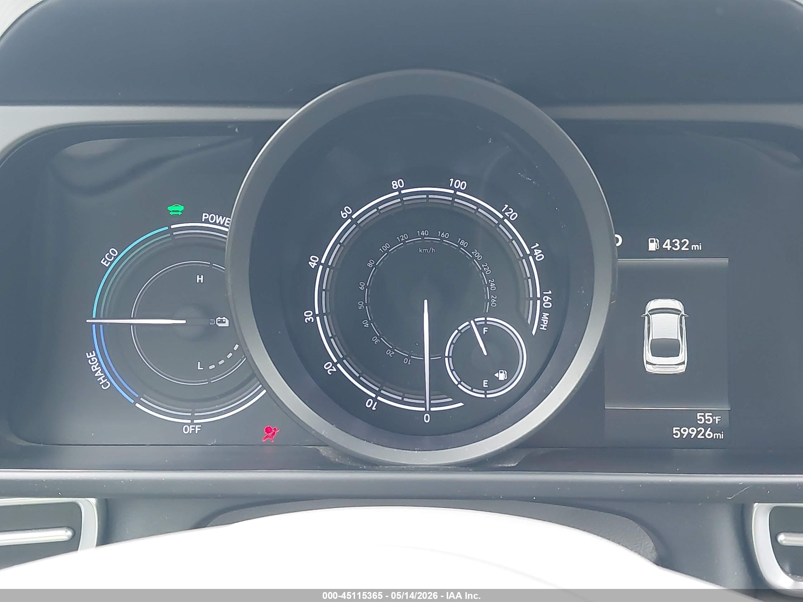 2023 HYUNDAI ELANTRA HYBRID BLUE