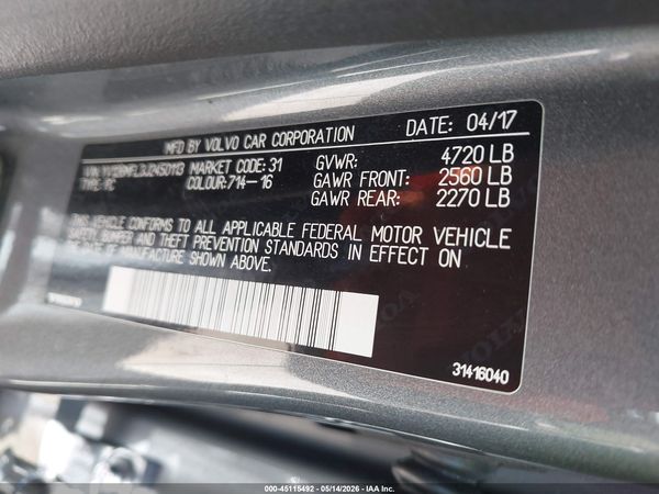 2018 VOLVO S60 T5 DYNAMIC