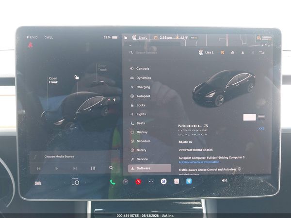 2019 TESLA MODEL 3 LONG RANGE/PERFORMANCE