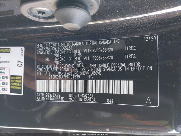 2021 LEXUS RX 350 350 Premium