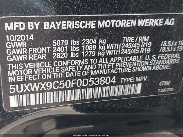 2015 BMW X3 XDRIVE28I
