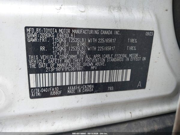 2023 TOYOTA RAV4 XLE