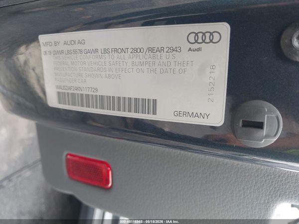 2019 AUDI A7 55 PREMIUM