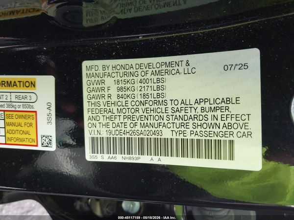 2025 ACURA INTEGRA BASE