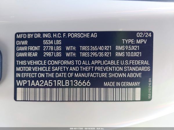 2024 PORSCHE MACAN T