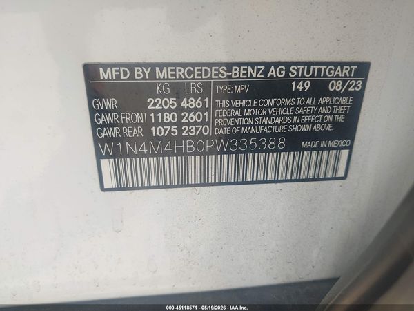 2023 MERCEDES-BENZ GLB 250 4MATIC