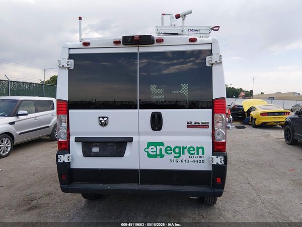 2019 RAM PROMASTER 1500 LOW ROOF 118 WB