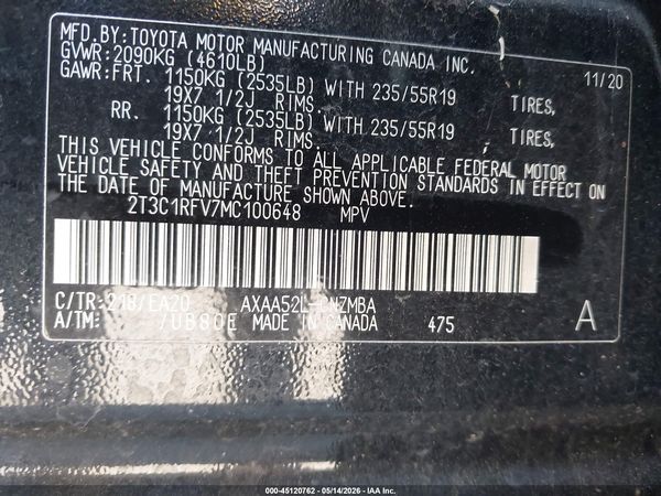 2021 TOYOTA RAV4 XLE PREMIUM