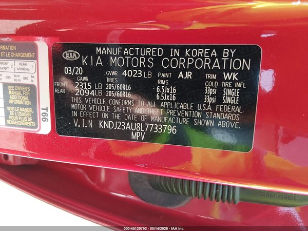 2020 KIA SOUL LX