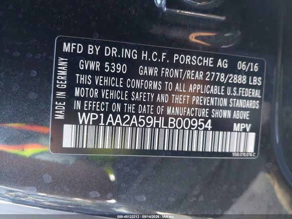 2017 PORSCHE MACAN